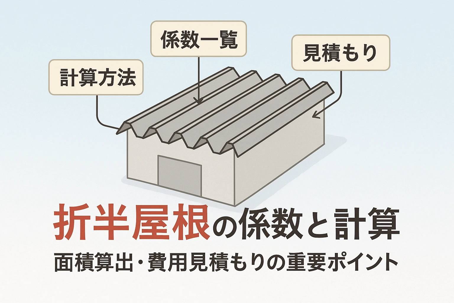 折半屋根の係数一覧と計算方法｜面積算出・費用見積もりの重要ポイント 